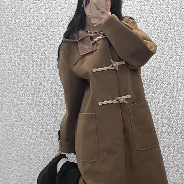 유니클로 U 블럭테크 떡볶이 더플 롱코트 S C07452