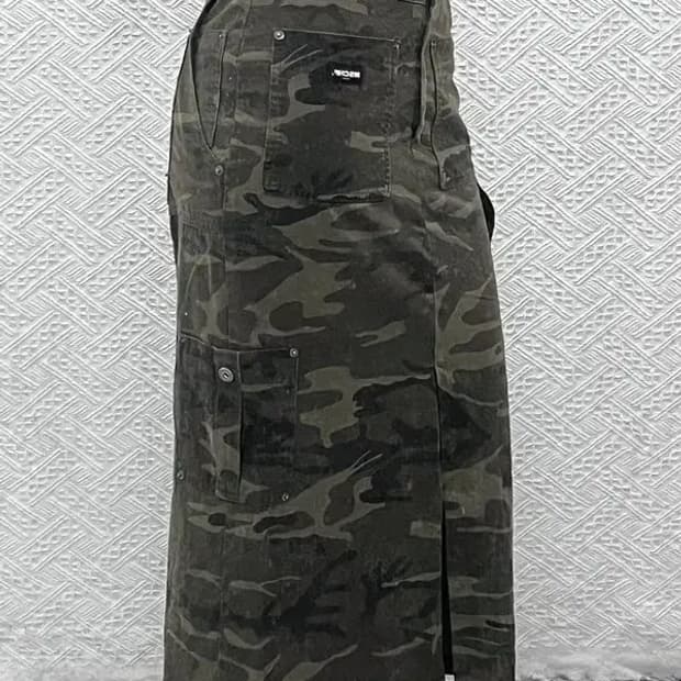 미스치프 카모플라주 스트릿 힙합 카고 스커트 M C07466