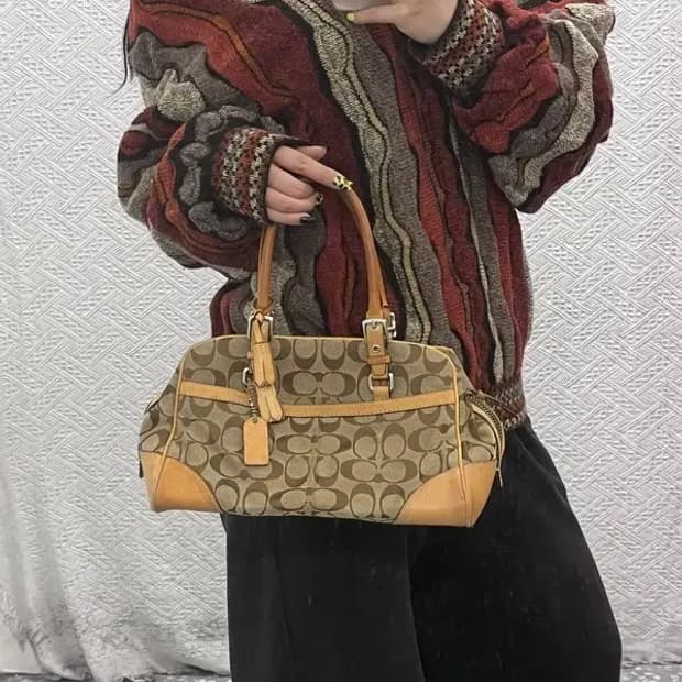 코치 빈티지 Y2K 토트백 숄더백 C07477