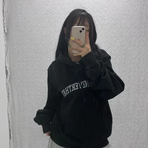 디스이즈네버댓 스트릿 힙합 스펠로고 약기모 후드티 XL C07481