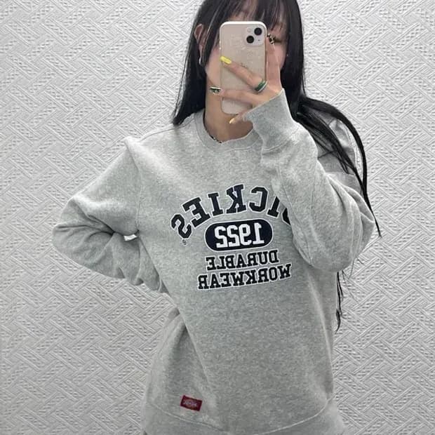 디키즈 올드스쿨 빈티지 캐주얼 아치로고 기모 맨투맨 XL C07499