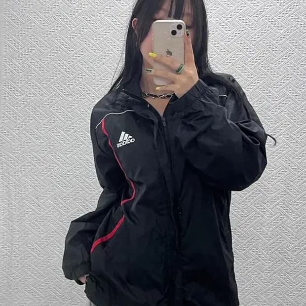 아디다스 올드스쿨 빈티지 바람막이 자켓 100 C07488