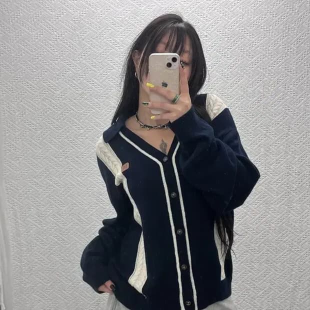 세터 파로 블렌드 캐시미어 울 니트 가디건 105 C06281