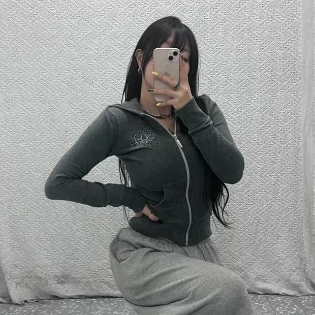 아디다스 Y2K 빈티지 큐빅패치 후드 집업 85 C07522