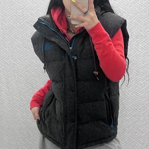 노스페이스 눕시 올드스쿨 구스다운 패딩 조끼 105 C07539