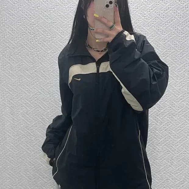 나이키 올드스쿨 레트로 00's 배색 바람막이 자켓 XL C07538