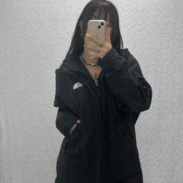 노스페이스 고프코어 스톰후드 바람막이 자켓 100 C07559