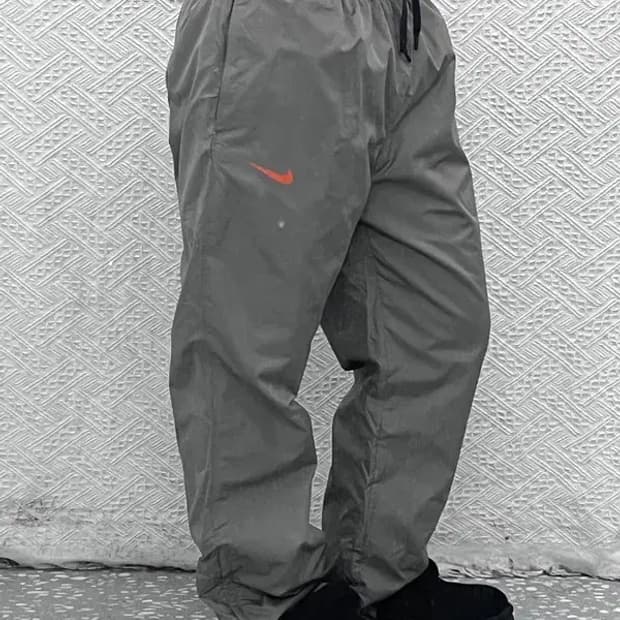 나이키 T90 올드스쿨 카키그레이 밴딩 트랙팬츠 M C07594