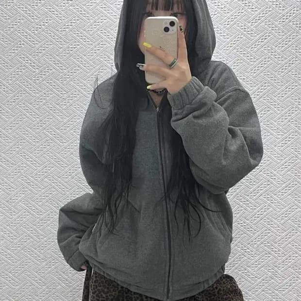 푸마 캐주얼 빈티지 후리스 후드집업 M C07590