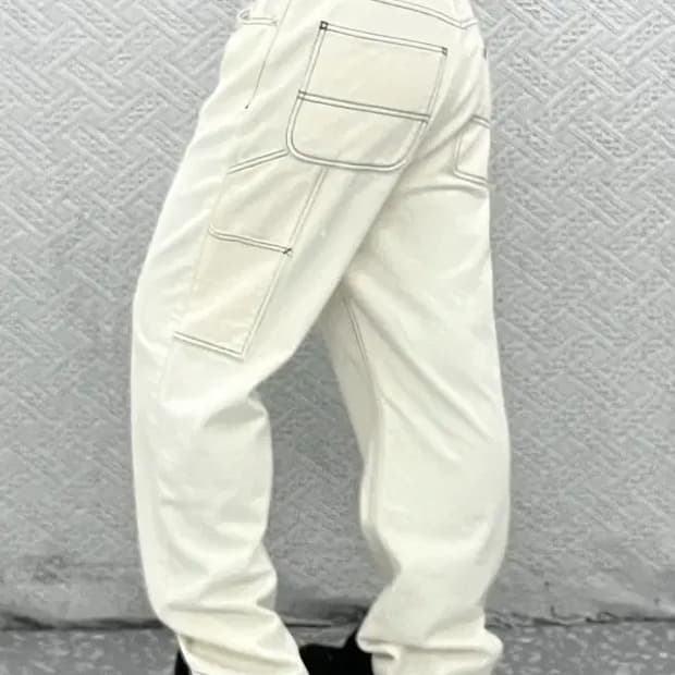 비바스튜디오 빈티지 카펜터 스케치라인 코튼팬츠 M C07631