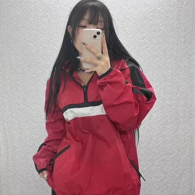 나이키 올드스쿨 레트로 90's 바람막이 아노락 L C07622