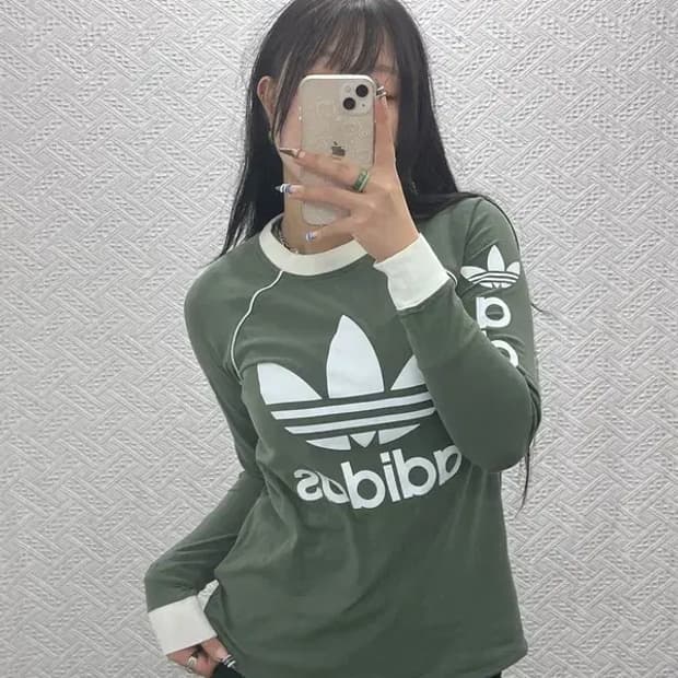 아디다스 스타디움 빈티지 베이스그린 롱슬리브 S C07643