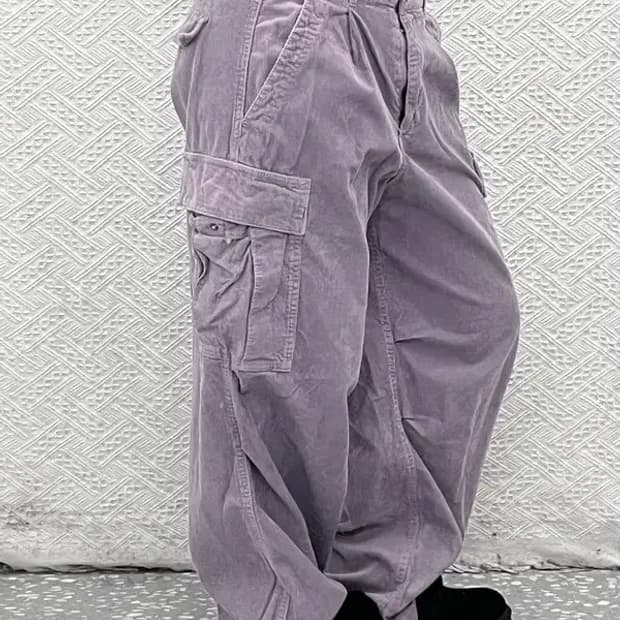 후아유 빈티지 Y2K 00's 연보라 카고팬츠 M C07675
