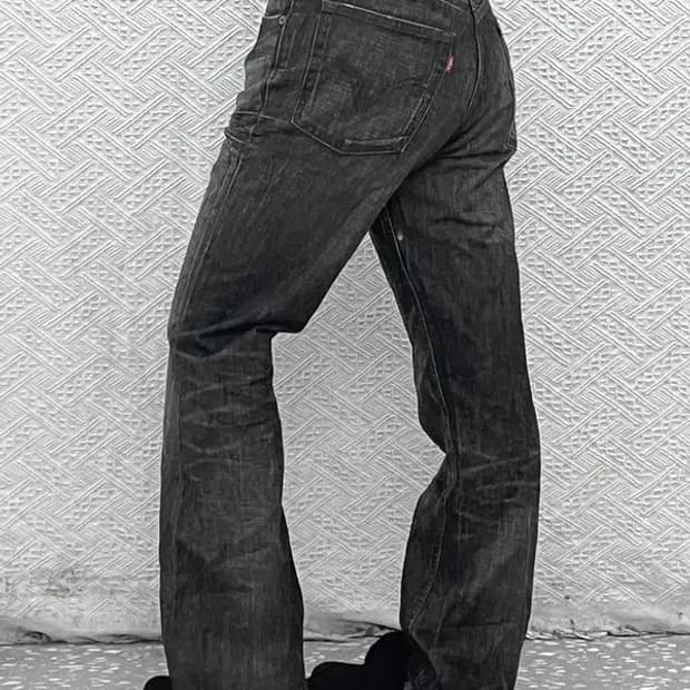 리바이스 517-09 올드스쿨 빈티지 흑청 데님팬츠 32인치 C07672