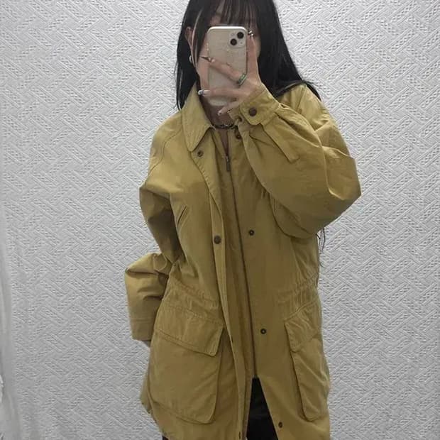 버버리 캐주얼 빈티지 스윙톱 롱 야상 자켓 M C07687