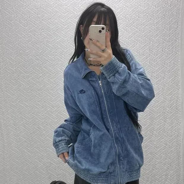 나이키 빈티지 리이슈 데미지워싱 집업 자켓 XL C07696