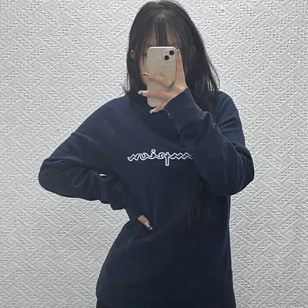 챔피온 올드스쿨 캐주얼 스펠로고 약기모 맨투맨 M C07734