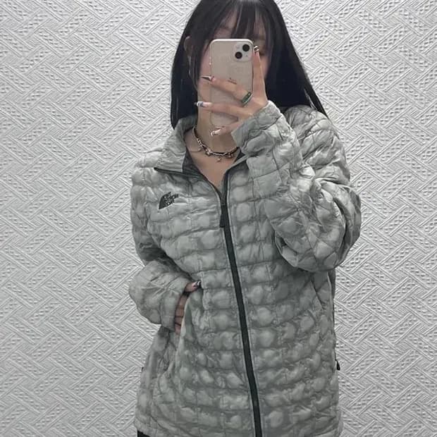 노스페이스 올드스쿨 빈티지 경량 패딩 자켓 M C07732