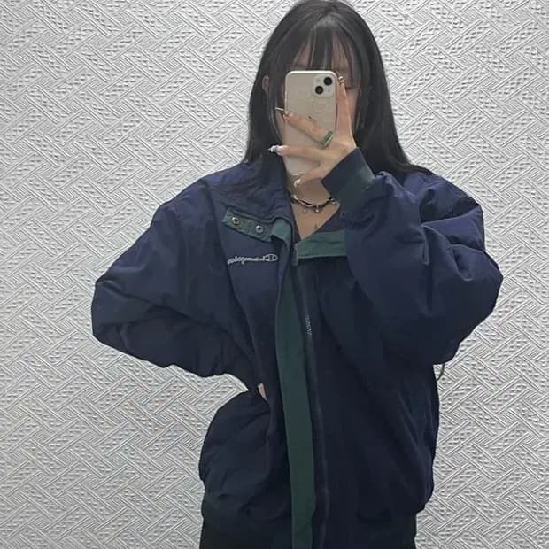 챔피온 레트로 빈티지 백로고 바람막이 자켓 110 C07733