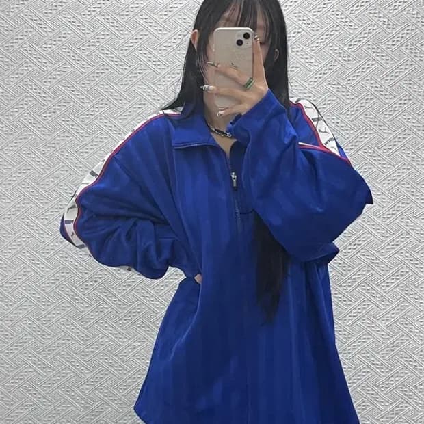 푸마 일본판 올드스쿨 스트릿 슬리브로고 져지 집업 XL C07742