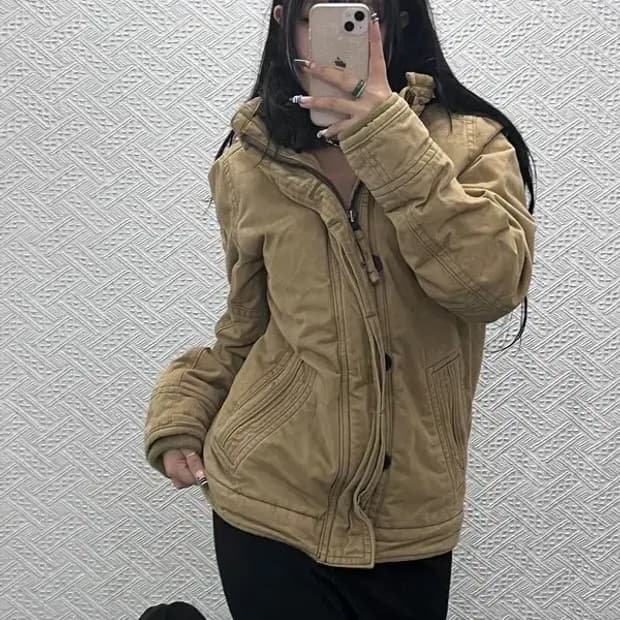 아베크롬비 컨트리 빈티지 트러커 야상 양털 자켓 M C07738