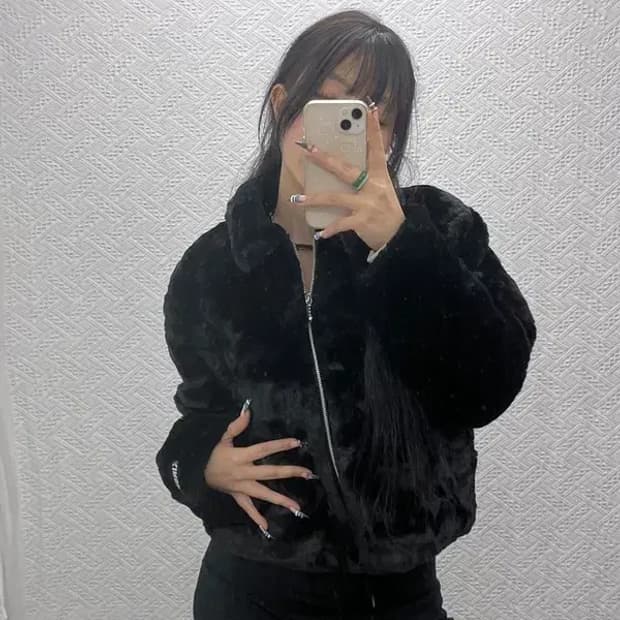 키르시 스트릿 모던시크 핀터감성 퍼 자켓 1 C07762