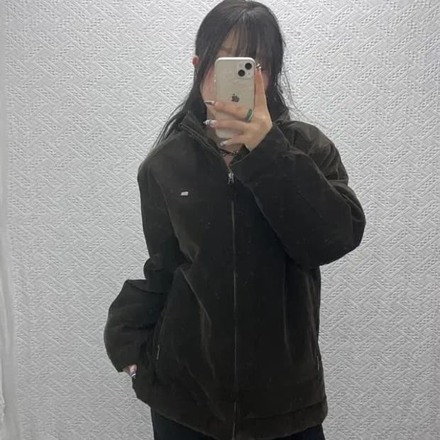 라코스테 빈티지 스틸로고 털안감 코듀로이 골덴 자켓 100 C07765