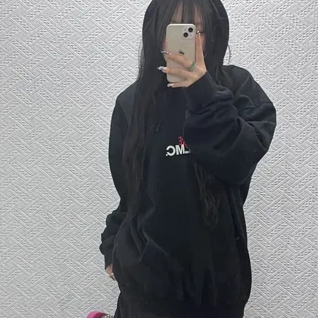 LMC X A60VE 빈티지 스트릿 힙합 오버핏 후드티 L C07820