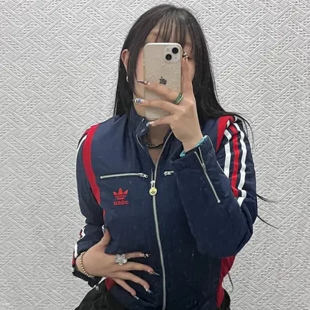 아디다스 Y2K 레트로 레이싱 프란체스카 패딩 자켓 85 C07808