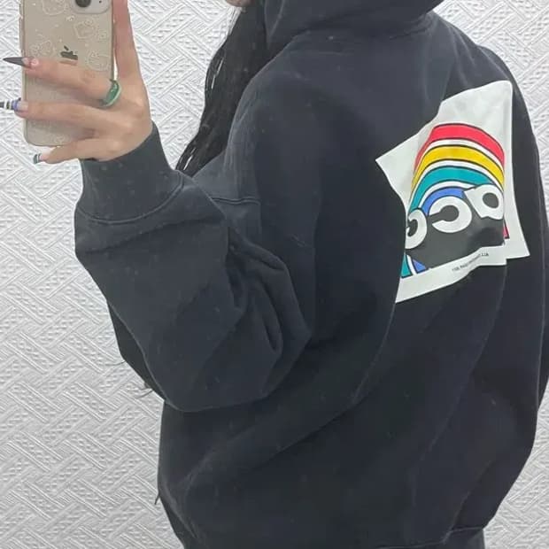 나이키 ACG 키치 레인보우 풀오버 기모 후드티 L C07821