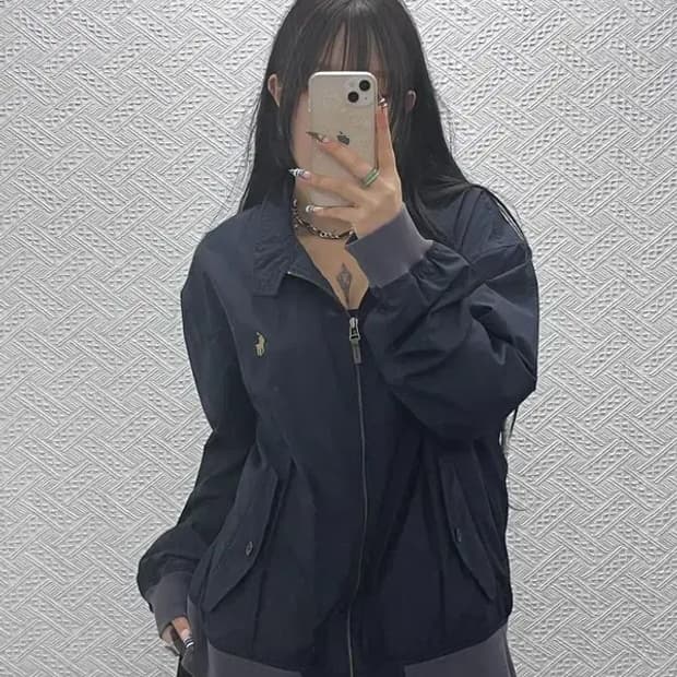 폴로 랄프로렌 폴리쉘 블루종 스윙탑 자켓 XXL C07812