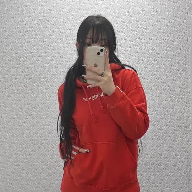 아디다스 Y2K 스펠아웃 코이즈 약기모 후드티 S C07843