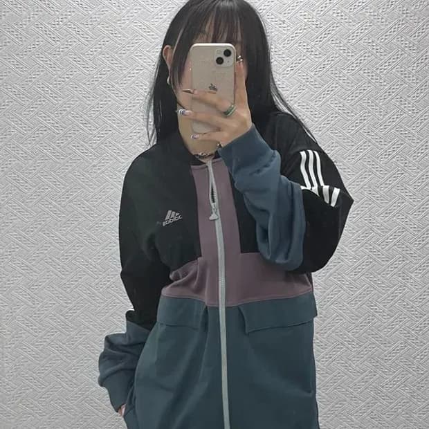 아디다스 올드스쿨 트리코트 트랙 져지 집업 자켓 2XL C07867