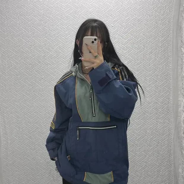 아디다스 90s 제우교역 올드스쿨 아노락 바람막이 105 C06098