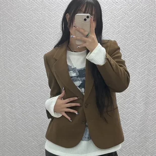 버버리 빈티지 90s 울 블레이저 90 C05507