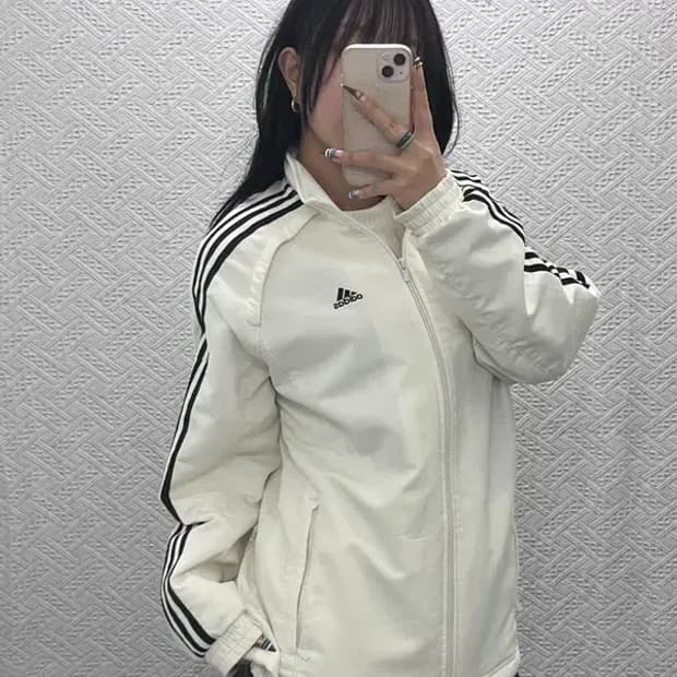 아디다스 액티브 오버핏 우븐 윈드브레이커 바람막이 95 C05886