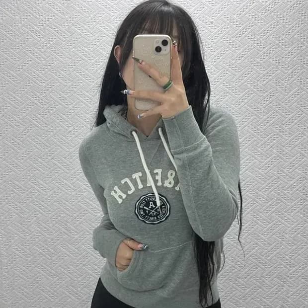 아베크롬비 Y2K 올드스쿨 빈티지 약기모 후드티 XS C07899
