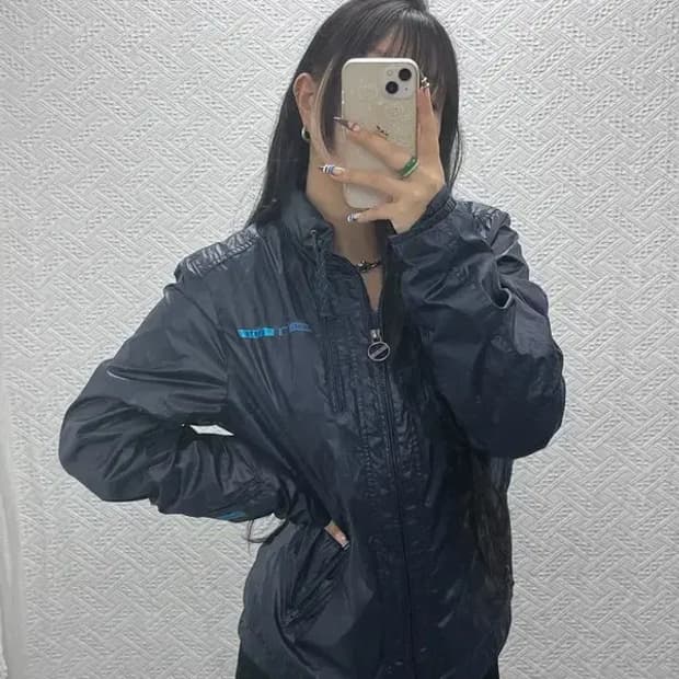 디젤 올드스쿨 빈티지 레이싱 바람막이 자켓 M C07883