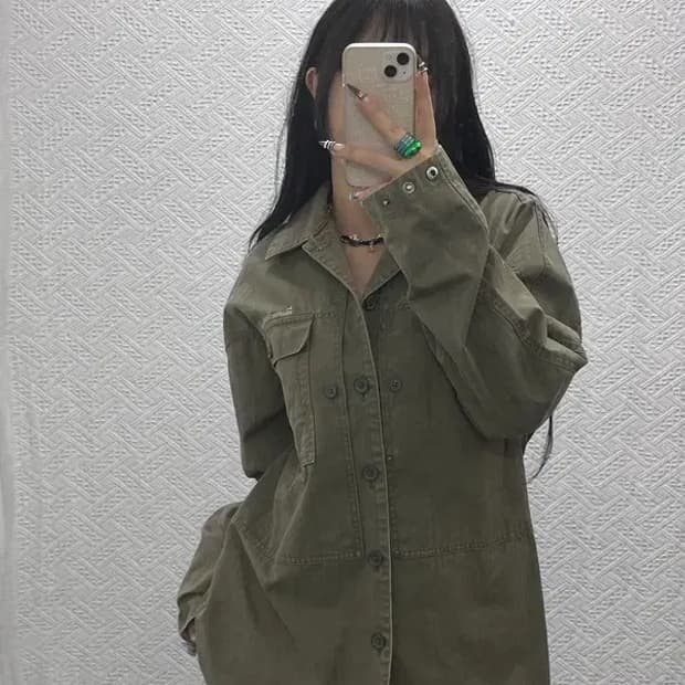 나이키 올드스쿨 빈티지 캐주얼 카라 워크 자켓 L C07941