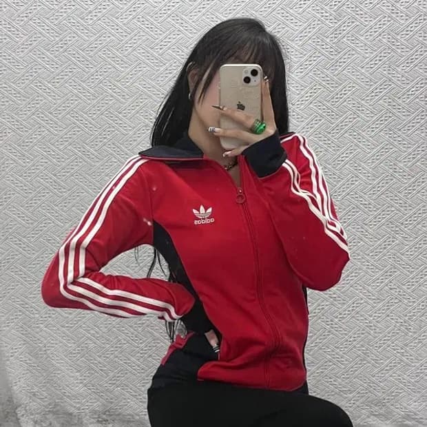 아디다스 레트로 Y2K 유로파 져지 집업 90 C07973