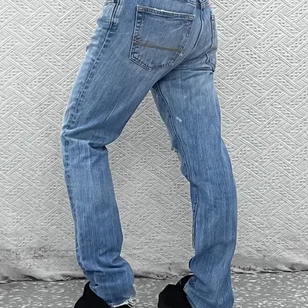 아베크롬비 빈티지 데미지 찢청 워싱 데님팬츠 30인치 C07979