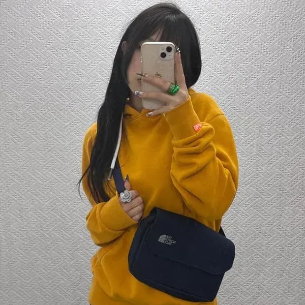 노스페이스 올드스쿨 스포티 네이비 크로스백 C07989