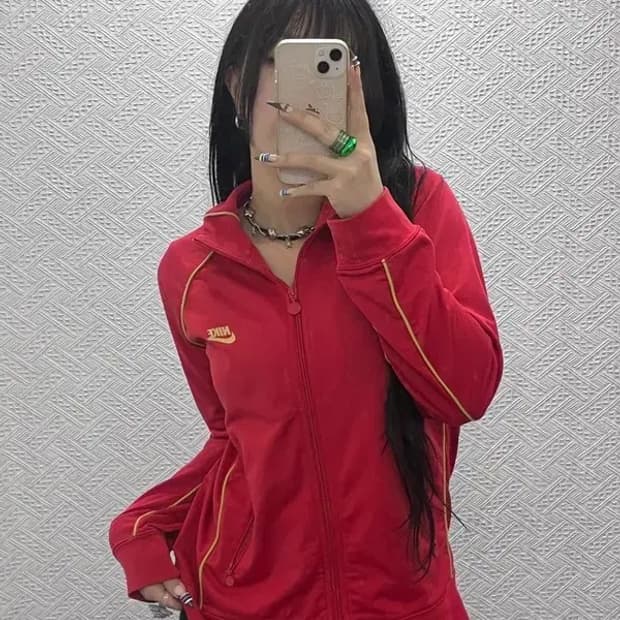 나이키 레트로 Y2K 00's 빈티지 져지 집업 90 C07975