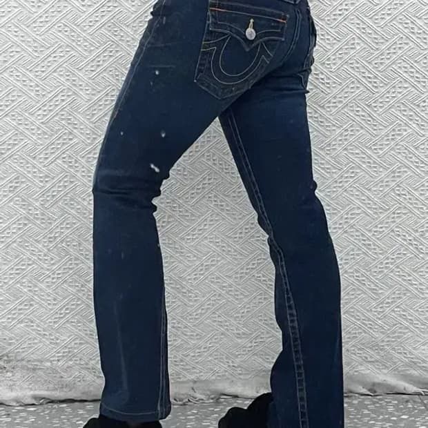 트루릴리젼 조이 스판 부츠컷 빈티지 워싱 데님팬츠 27인치 C07980