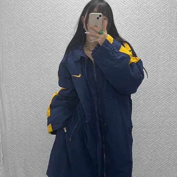 나이키 올드스쿨 레트로 90's 돕바 롱패딩 110 C08005