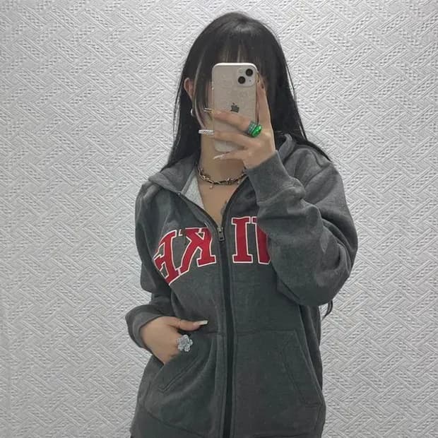 나이키 올드스쿨 레트로 빅로고 약기모 후드집업 L C08013