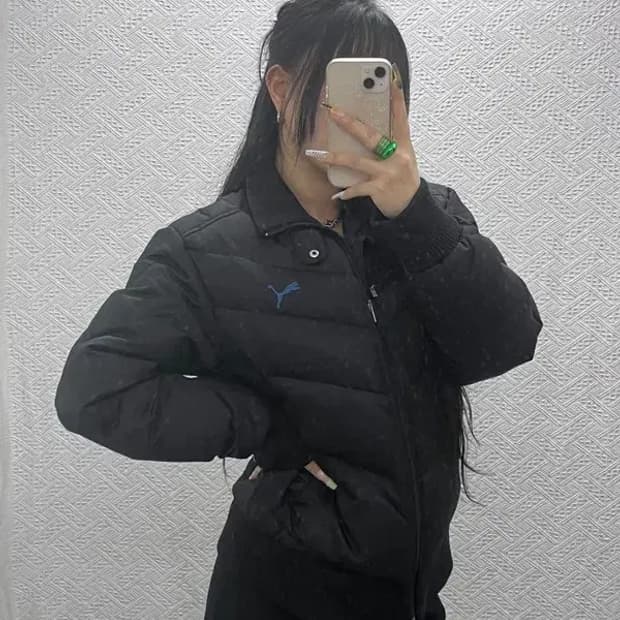 푸마 빈티지 모던캐주얼 다운 숏패딩 M C08080