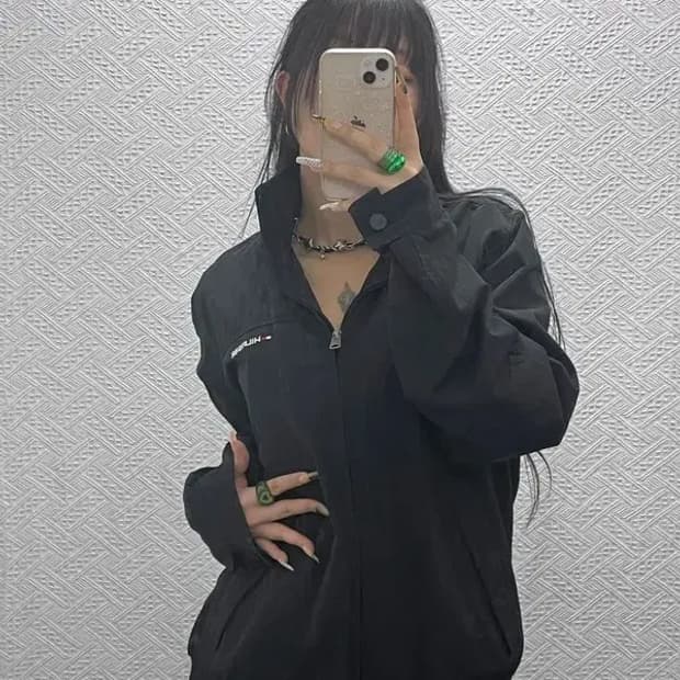 타미힐피거 올드스쿨 모던시크 캐주얼 바람막이 자켓 M C08106