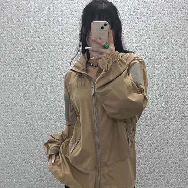 디스이즈네버댓 빈티지 컨트리 레트로 바람막이 자켓 L C08108