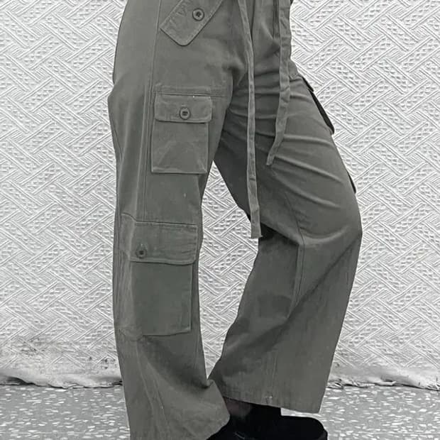 울트라패션 빈티지 벨티드 멀티포켓 카고팬츠 28인치 C08116